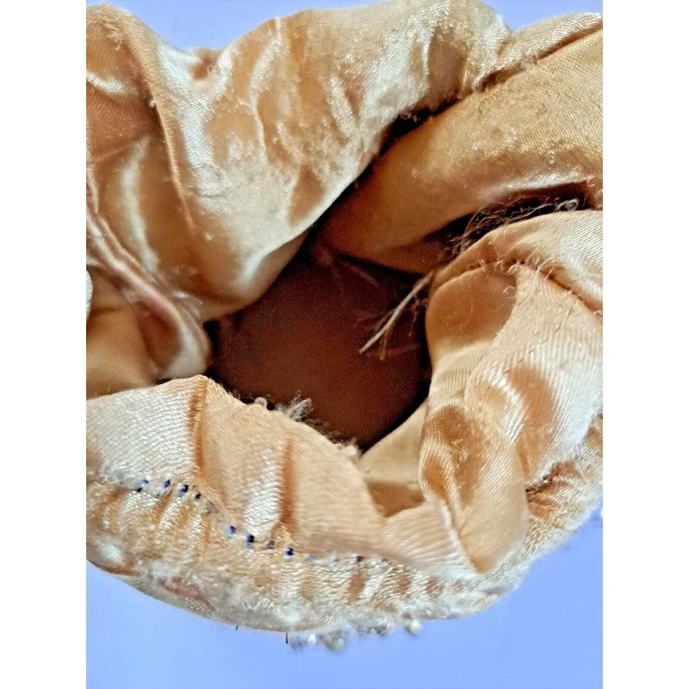 Royal Blue Velvet Potli Bag Gold Beadwork Pearl Handle Ethnic Wedding Clutch